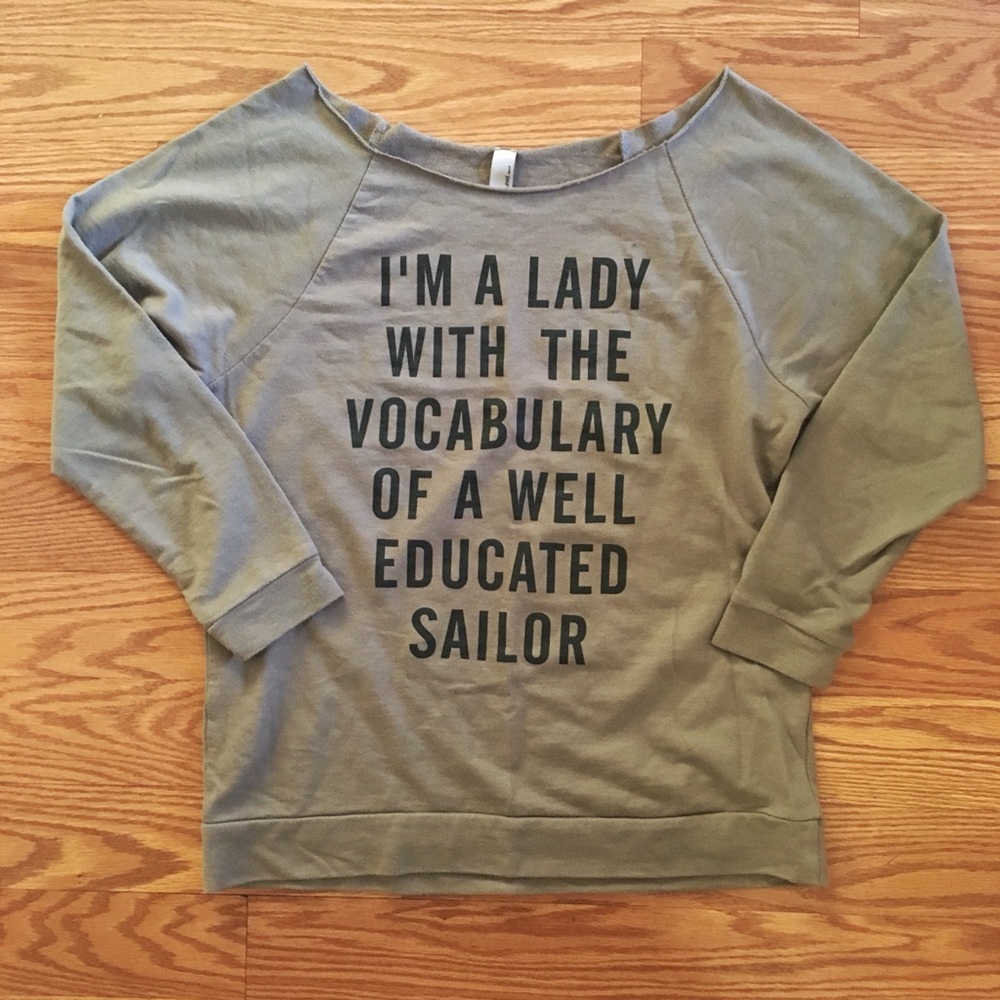 Grey 3/4 Graphic Tee